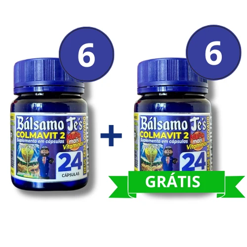 Kit Bálsamo Je's Colmavit 2: pague 6 e leve 12 frascos