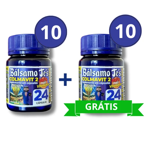 Kit de revenda Bálsamo Je's Colmavit 2: pague 10 e leve 20 frascos