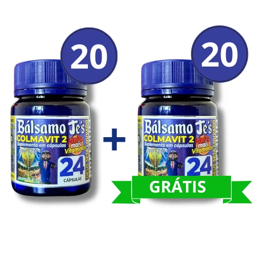 Kit de revenda Bálsamo Je's Colmavit 2: pague 20 e leve 40 frascos