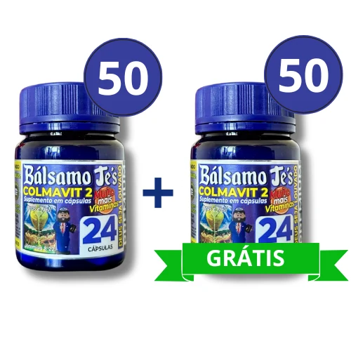 Kit de revenda Bálsamo Je's Colmavit 2: pague 50 e leve 100 frascos